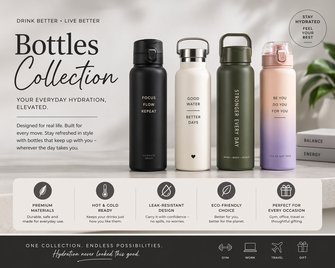 HydraCore Bottle Collection