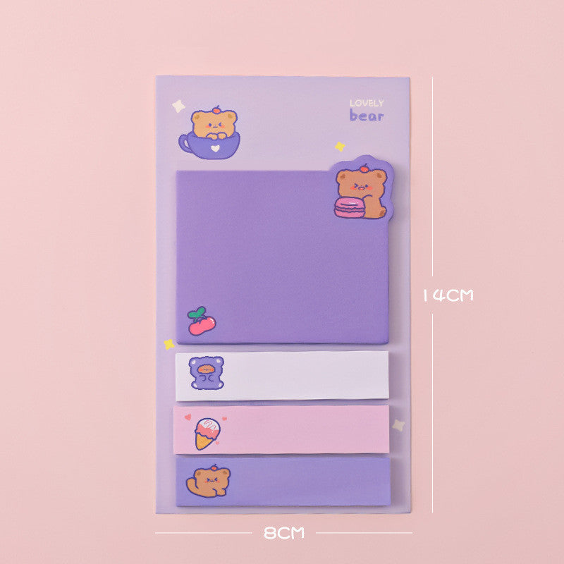 Cartoon Sticky Notes – Cute Adhesive Memo Pads for Desk & Study