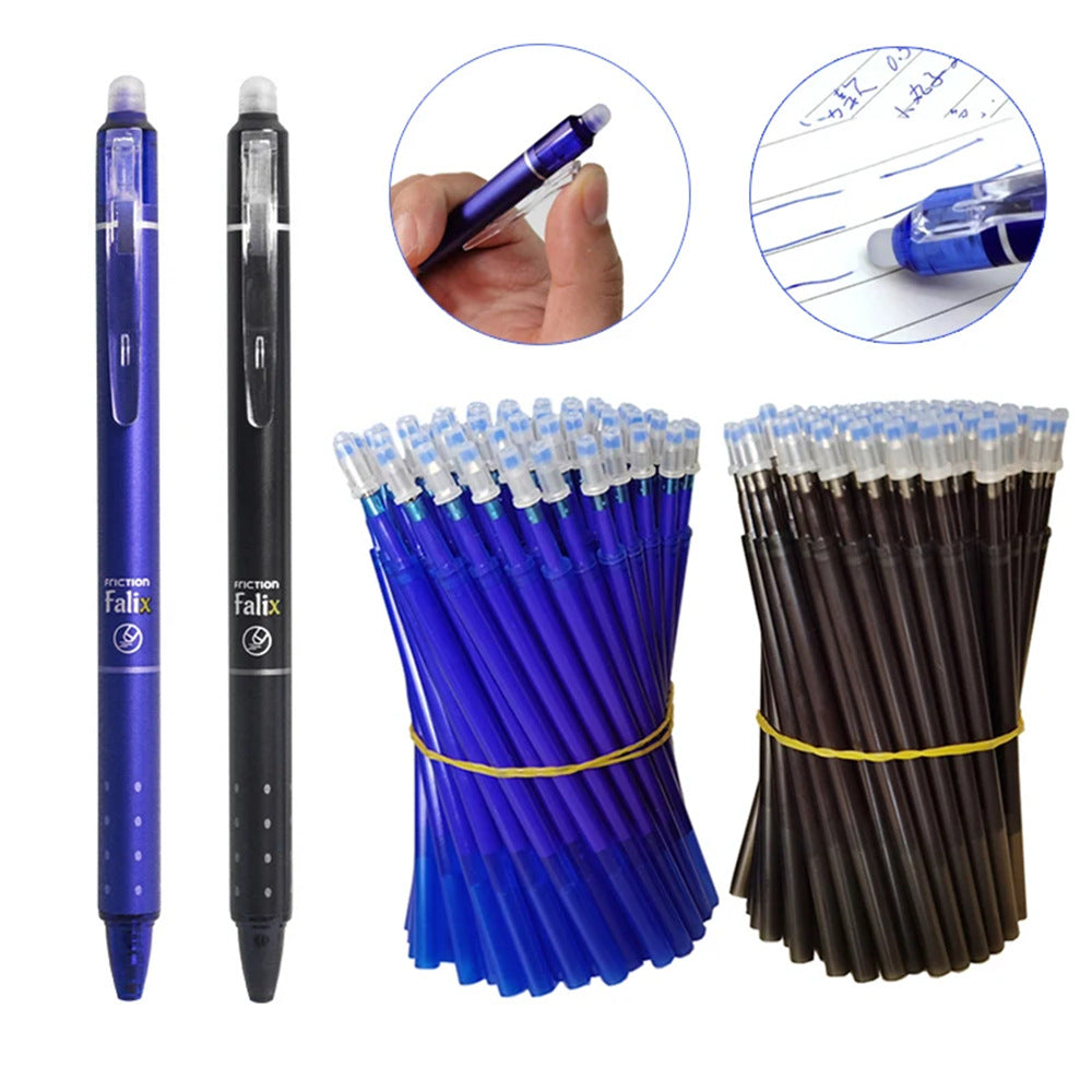 Erasable Push Gel Pen – 0.5mm Fine Tip, Smooth Writing