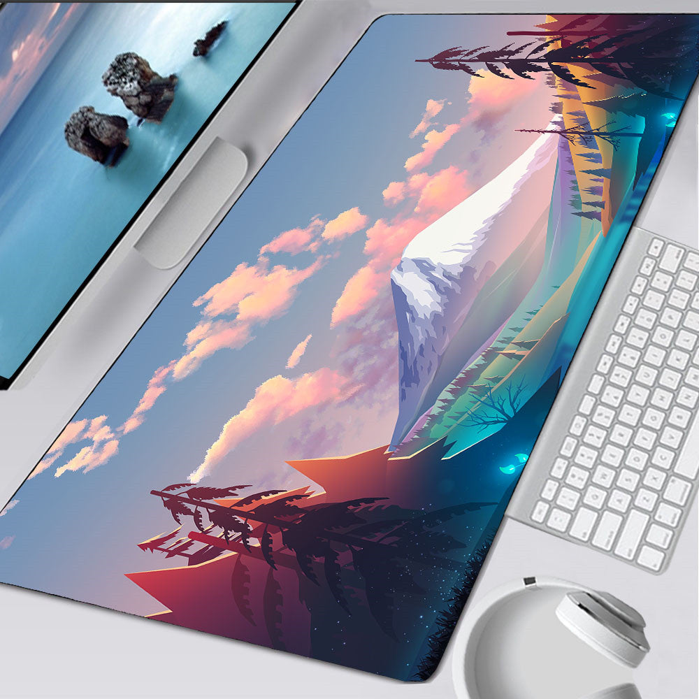 Aesthetic Landscape Desk Mat – Large XL Keyboard & Mouse Pad for Office