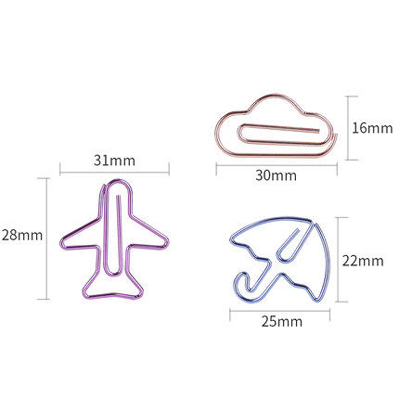 Colourful Creative Paper Clips – Cute Desk Stationery Set