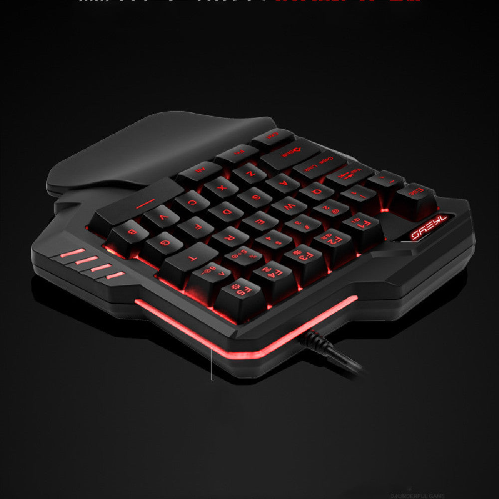 One-Handed RGB Mechanical Gaming Keypad – Programmable Backlit Keypad