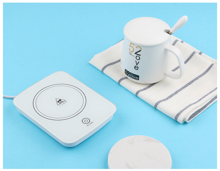 Smart Electric Heating Coaster – Keep Drinks Warm, 16W, Cup & Coaster Set