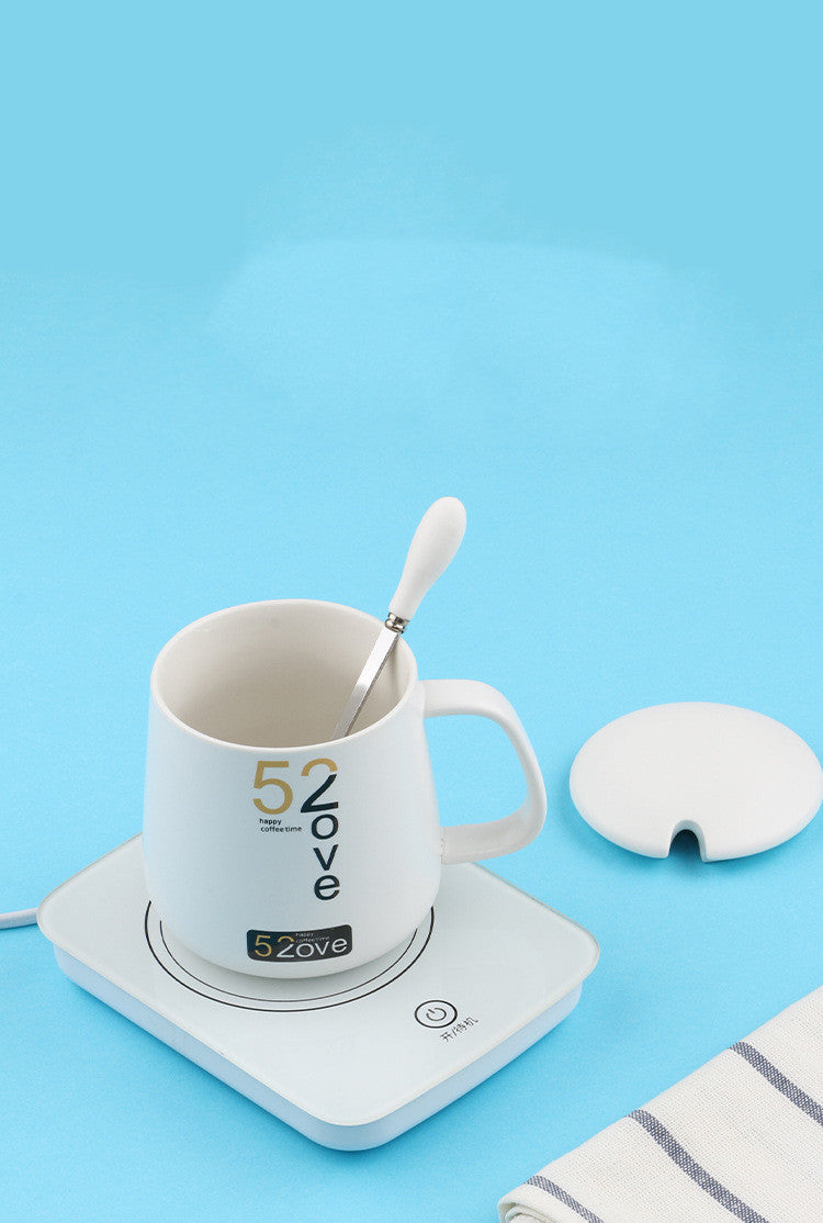Smart Electric Heating Coaster – Keep Drinks Warm, 16W, Cup & Coaster Set