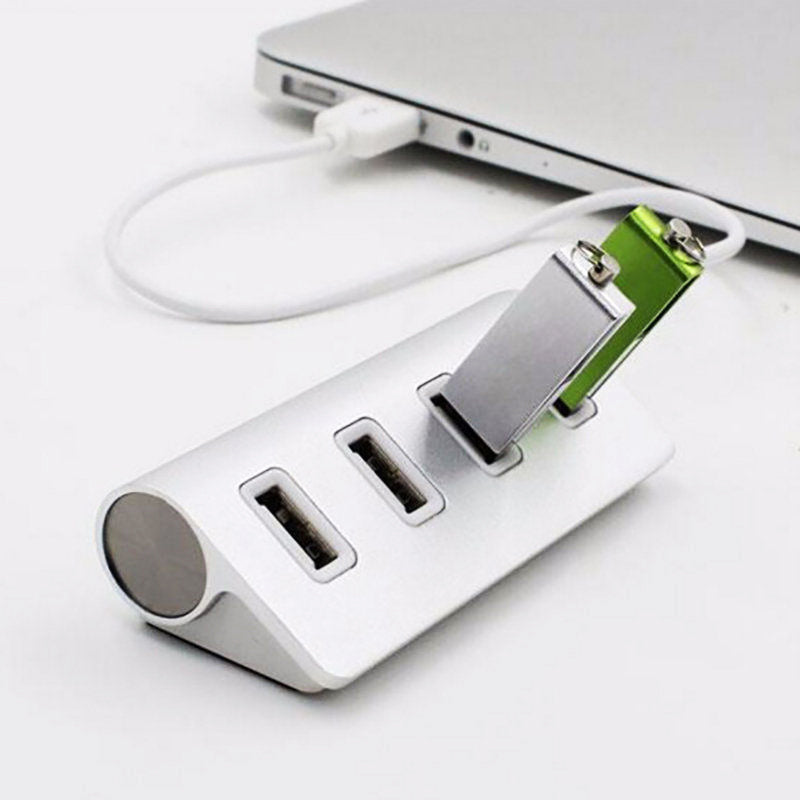 4-Port USB 2.0 Hub – Compact Plug & Play Splitter for Mac & PC
