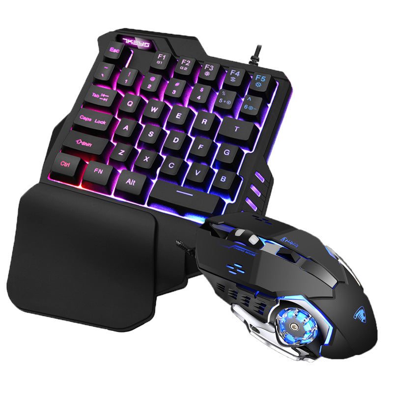 One-Handed RGB Mechanical Gaming Keypad – Programmable Backlit Keypad
