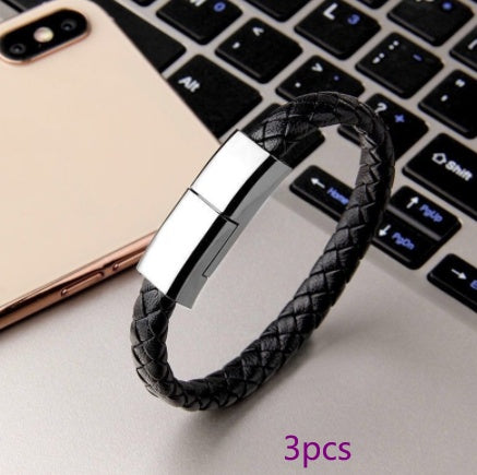 Bracelet Wristband Charging Cable – Portable USB Charge & Sync Cord