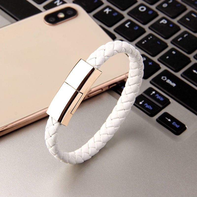 Bracelet Wristband Charging Cable – Portable USB Charge & Sync Cord