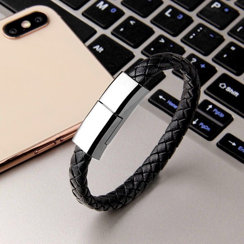 Bracelet Wristband Charging Cable – Portable USB Charge & Sync Cord