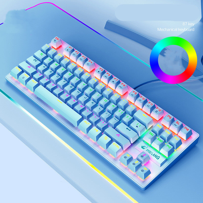 RGB Gaming Keyboard – Backlit Mechanical-Feel Keys for PC, Laptop & Office