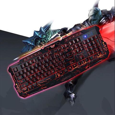 Luminescent LED Backlit Keyboard – Slim Wireless Typing Experience