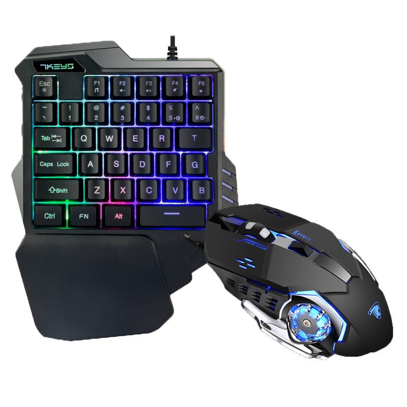 One-Handed RGB Mechanical Gaming Keypad – Programmable Backlit Keypad
