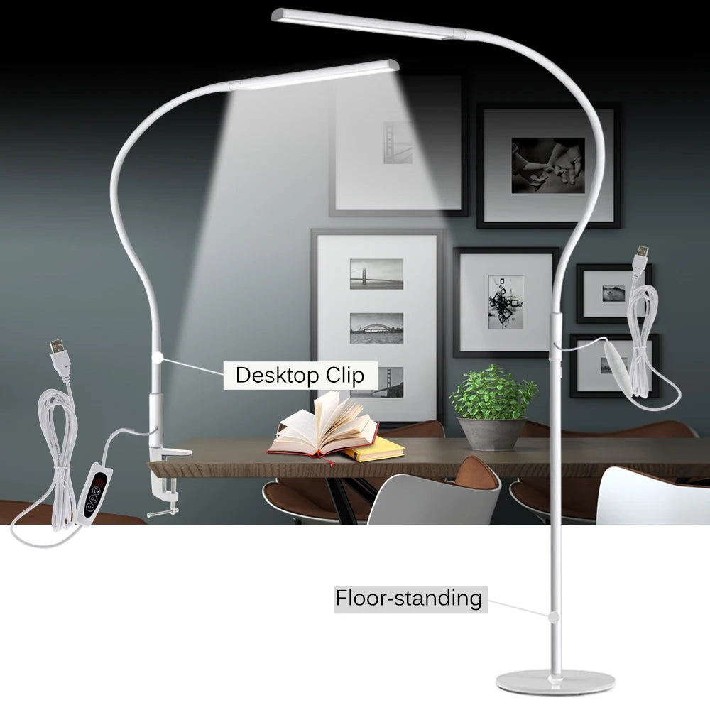 FlexArm Pro 10W LED Desk Lamp – Flicker-Free, 3-Colour Dimmable Office & Study Light