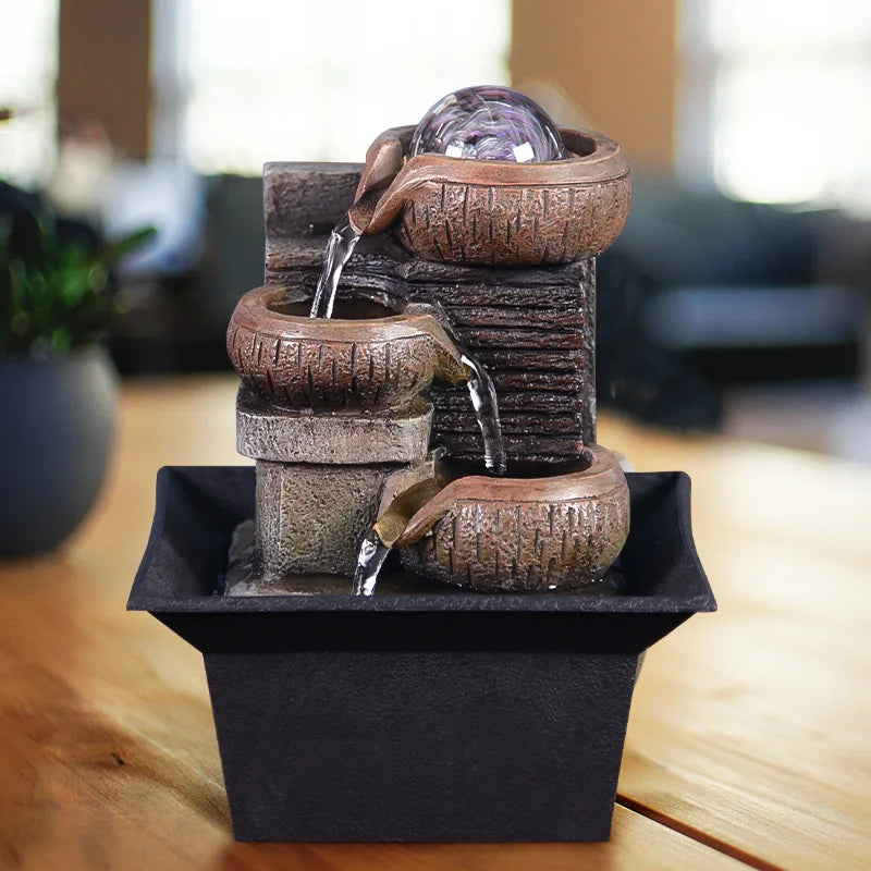 ZenFlow Desktop Water Fountain Decor