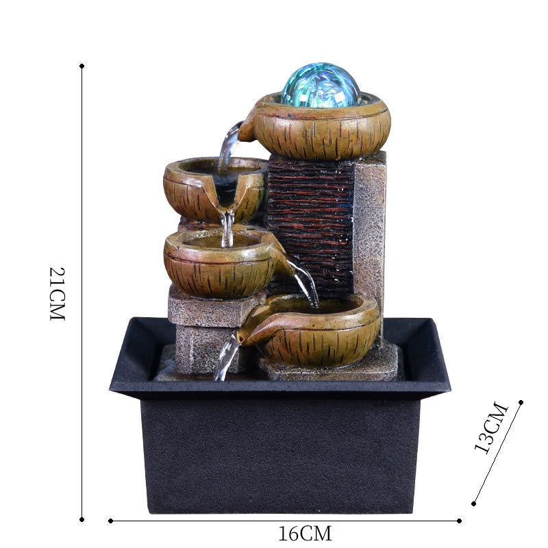ZenFlow Desktop Water Fountain Decor