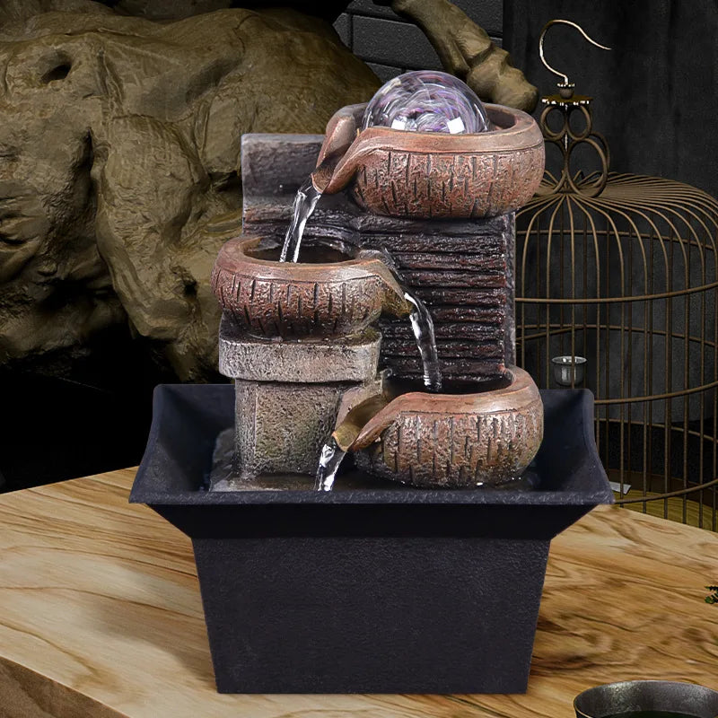 ZenFlow Desktop Water Fountain Decor