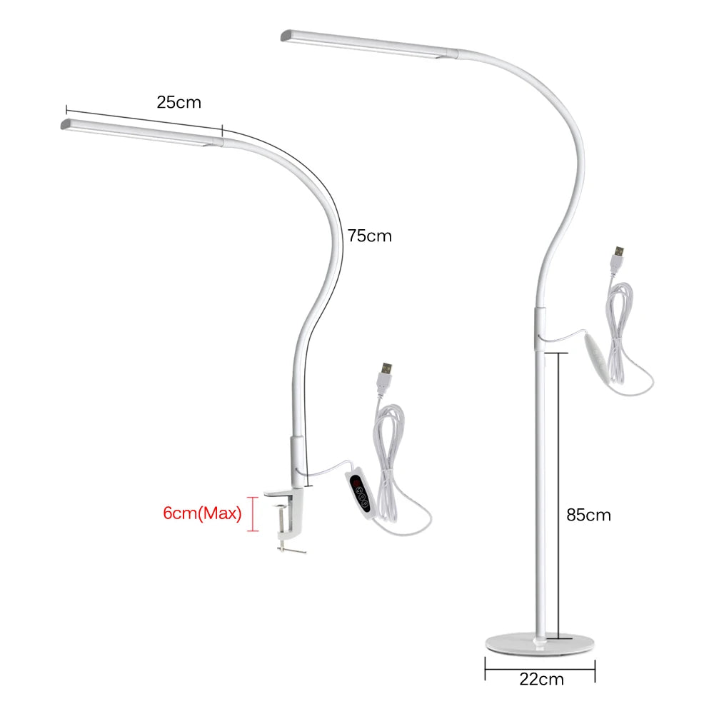 FlexArm Pro 10W LED Desk Lamp – Flicker-Free, 3-Colour Dimmable Office & Study Light