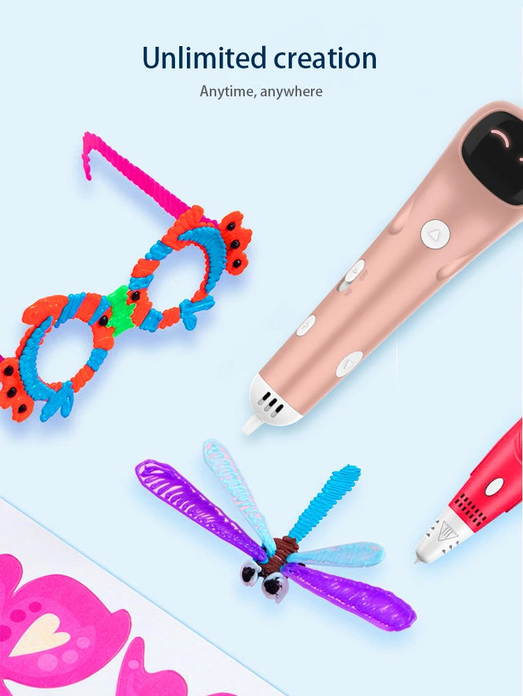 SafePen Low Temperature 3D Pen – 1.75mm PCL Filament for Kids & Beginners