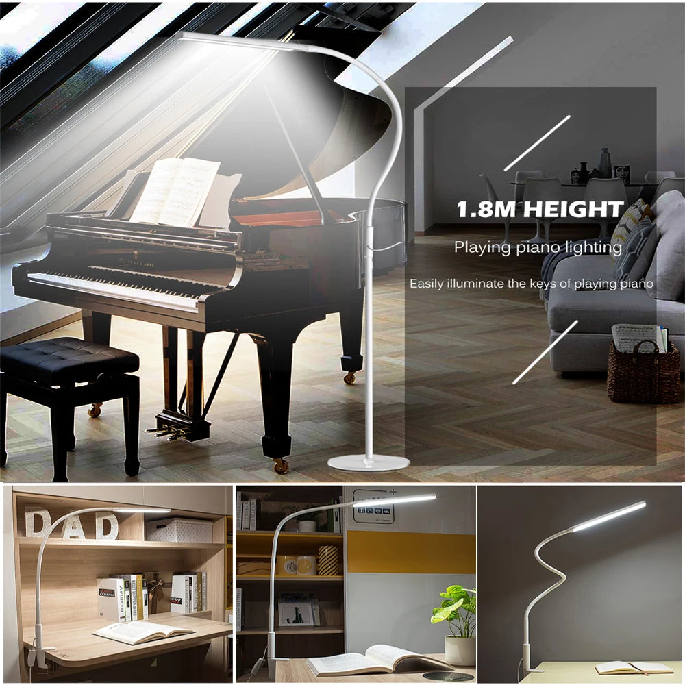 FlexArm Pro 10W LED Desk Lamp – Flicker-Free, 3-Colour Dimmable Office & Study Light