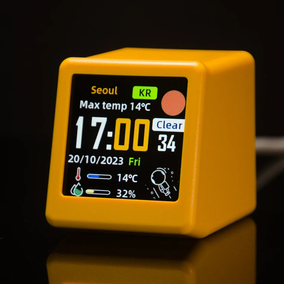 PixelDesk Mini Smart Weather GIF Clock