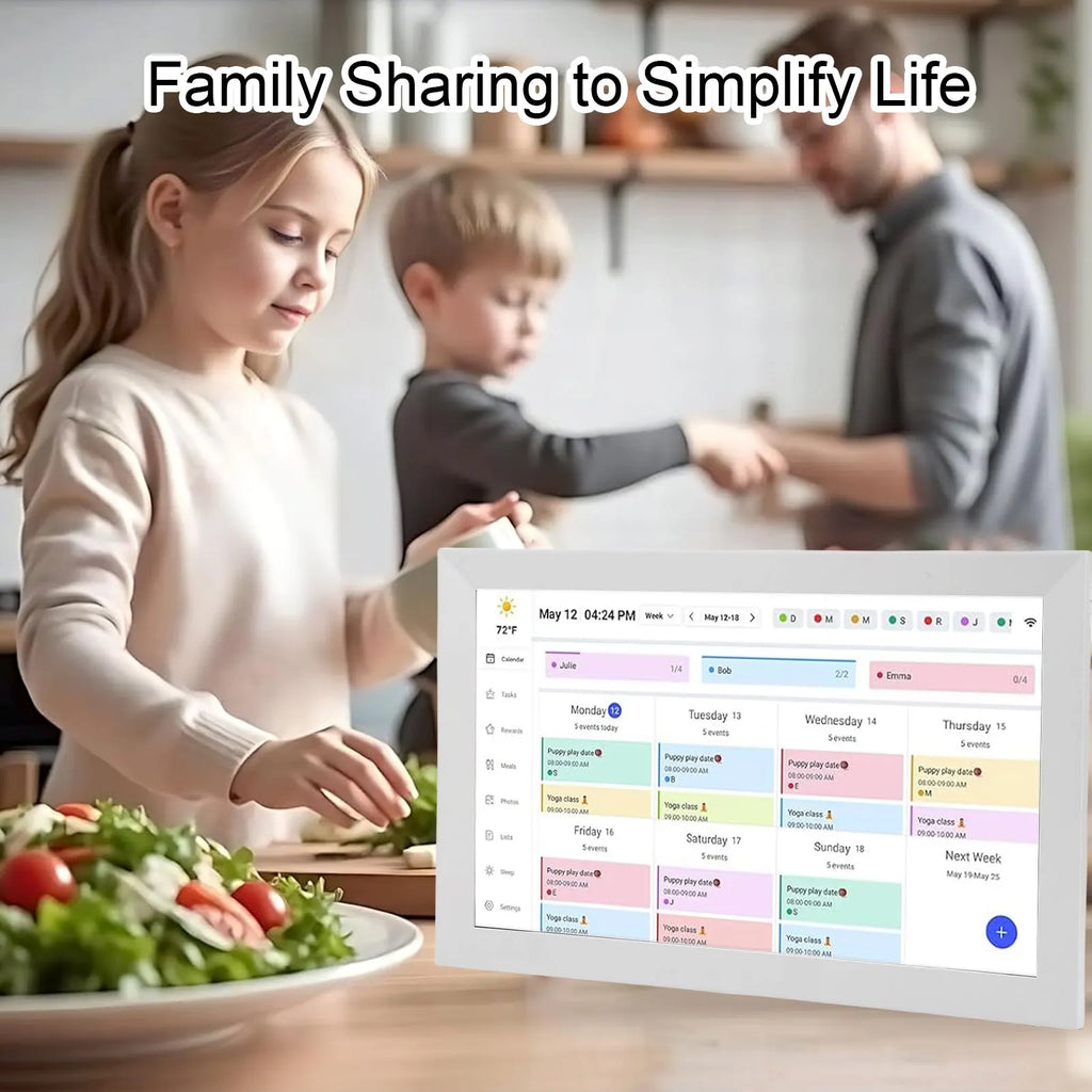 15.6" Smart Family Digital Calendar – 1080P WiFi Touchscreen Display & Interactive Planner