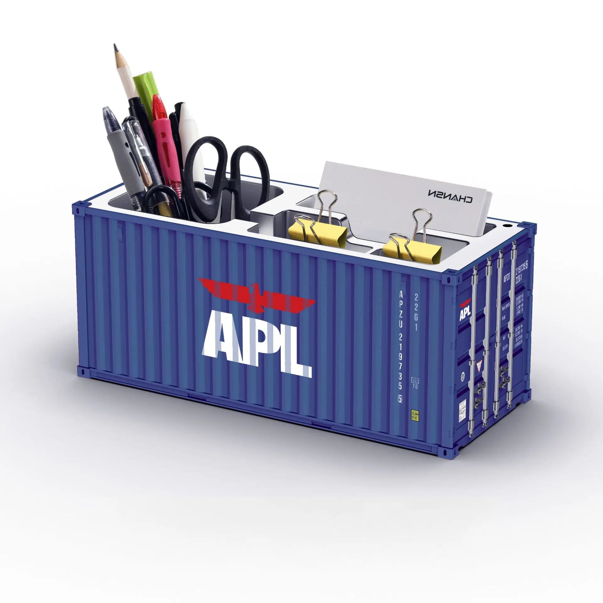 ContainerDesk Miniature Shipping Container Pen Holder – Desk Organiser & Home Decor