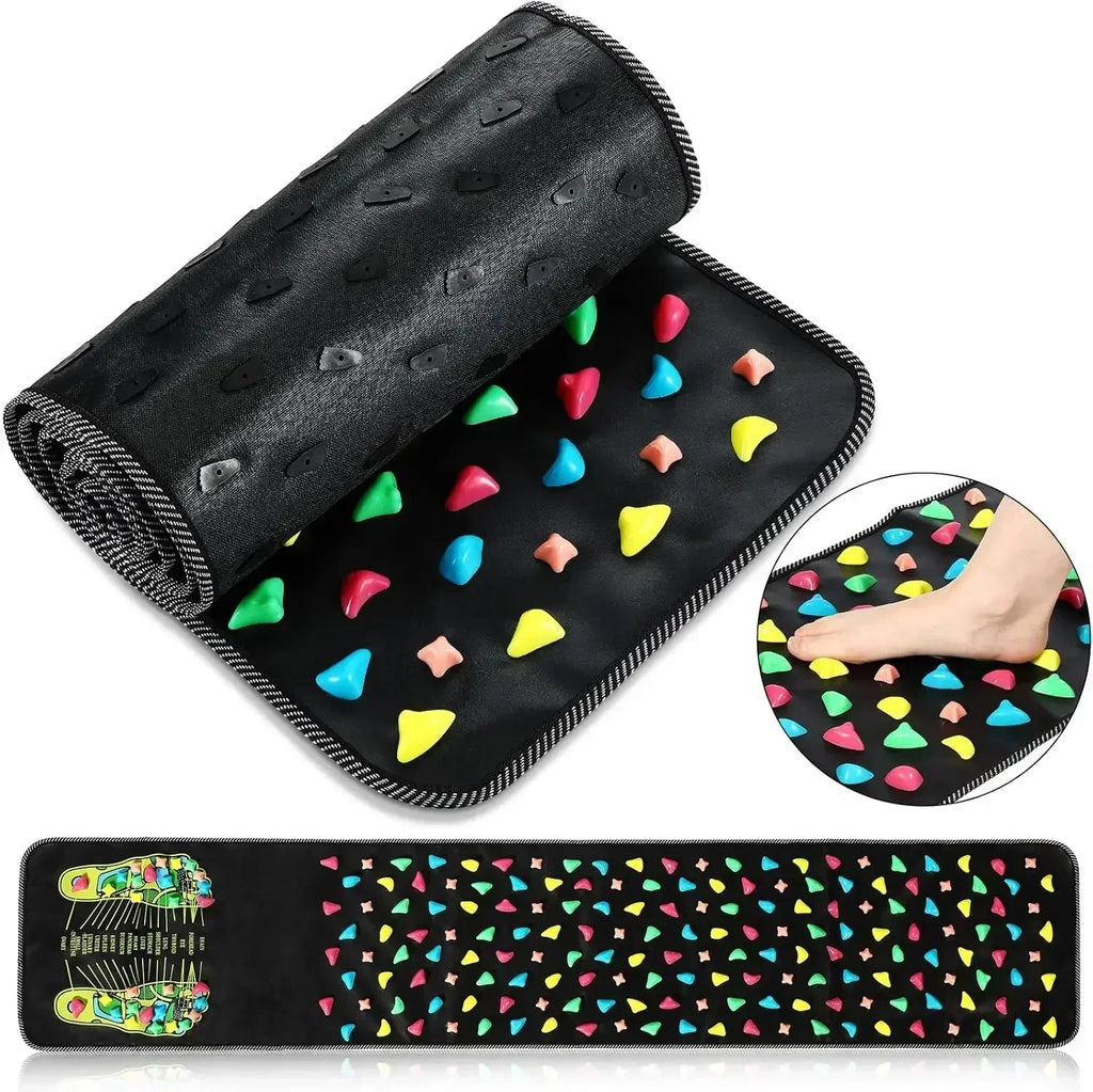 StoneStep Premium Foot Massage Pad – Finger Pressure Plate & Soft Stone Road