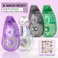 4pieces of portable double-sided transparent tape, suitable for scrapbooks, accounts, office supplies-strong adhesive