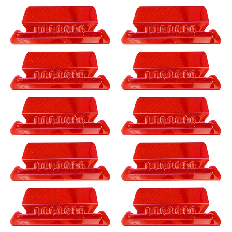ClearTab 10-Pack Coloured Hanging Folder Tabs with Inserts – 2 Inch Plastic