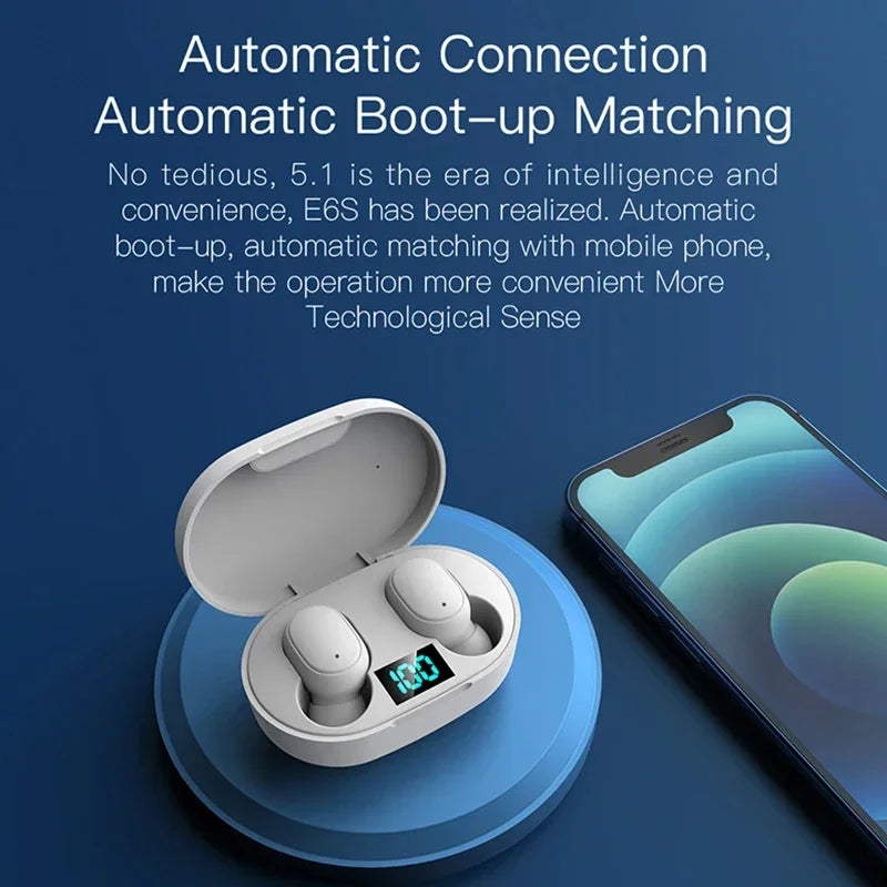 E6S Pro Noise-Cancelling Bluetooth Headphones – Wireless, iOS & Android
