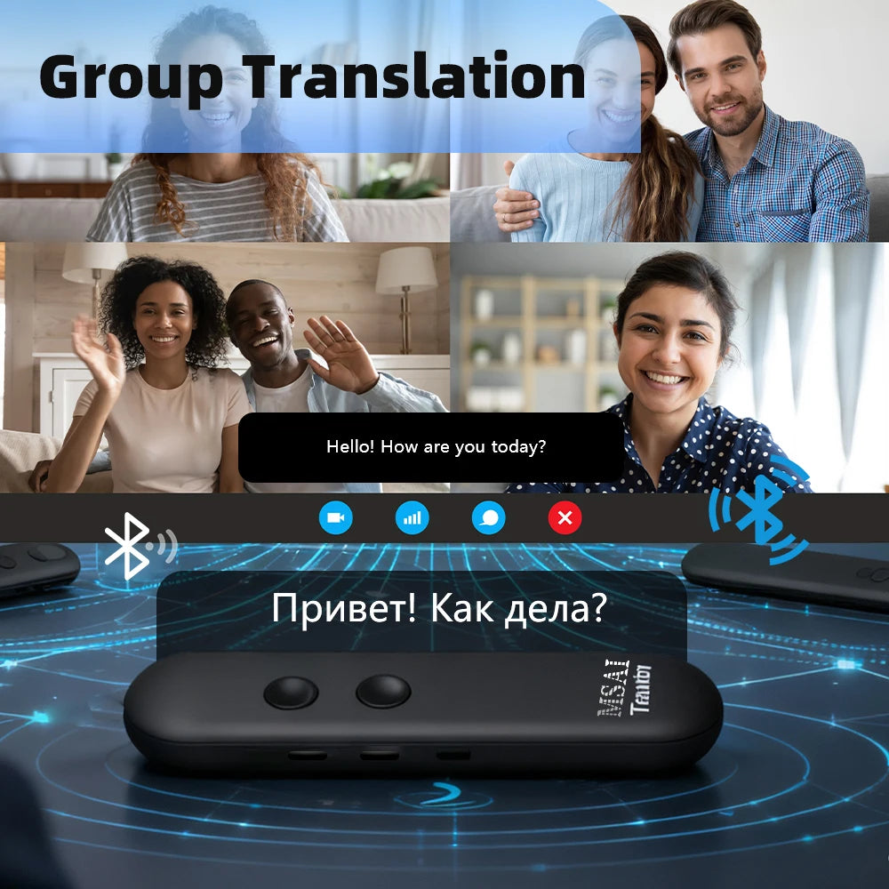 MSAI T4 Smart Voice Translator – 131 Languages, Photo Translation & Bluetooth