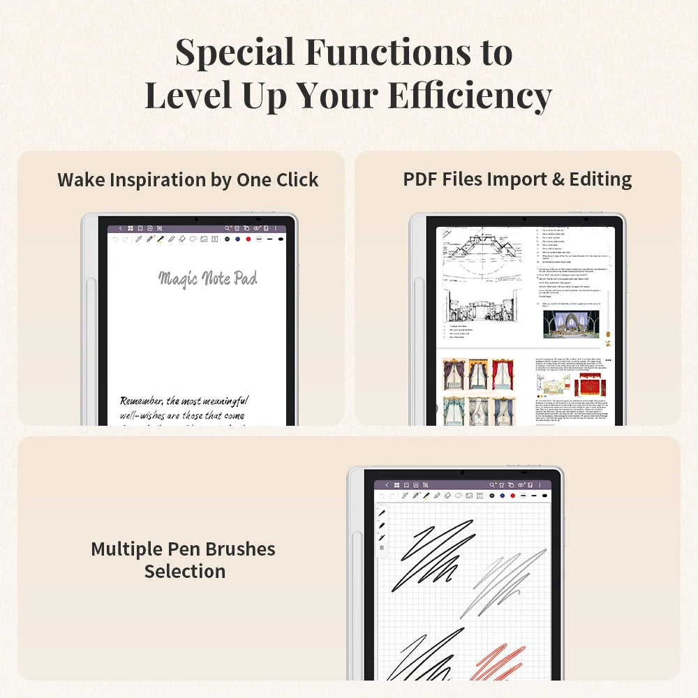 XPPen Magic Note Pad – Android 14 Graphic Tablet, E-Ink & E-Book Reader