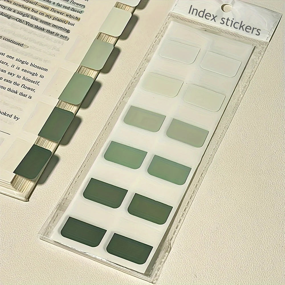 GradientTab 120-Pack Writable Gradient Index Tabs – Coloured Sticky File Markers