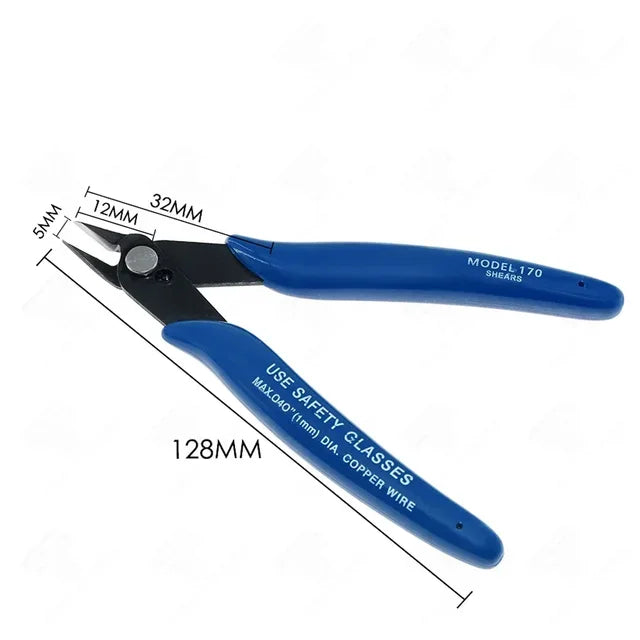 3D Printer Tool Kit – Diagonal Pliers, Deburring Cutter, Tweezers & Scraper Set