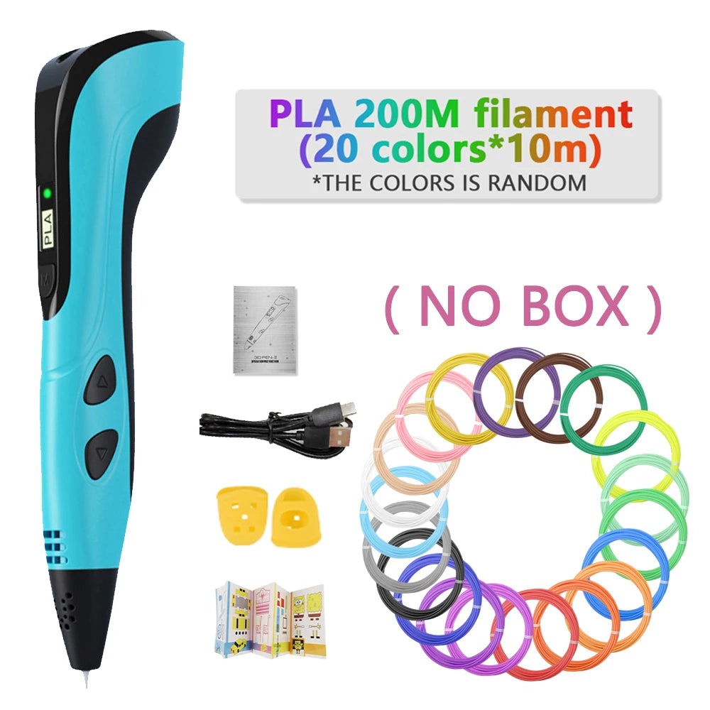 DoodlePen 3D Pen Set – LCD Display, PLA Filament, Kids Birthday & Christmas Gift