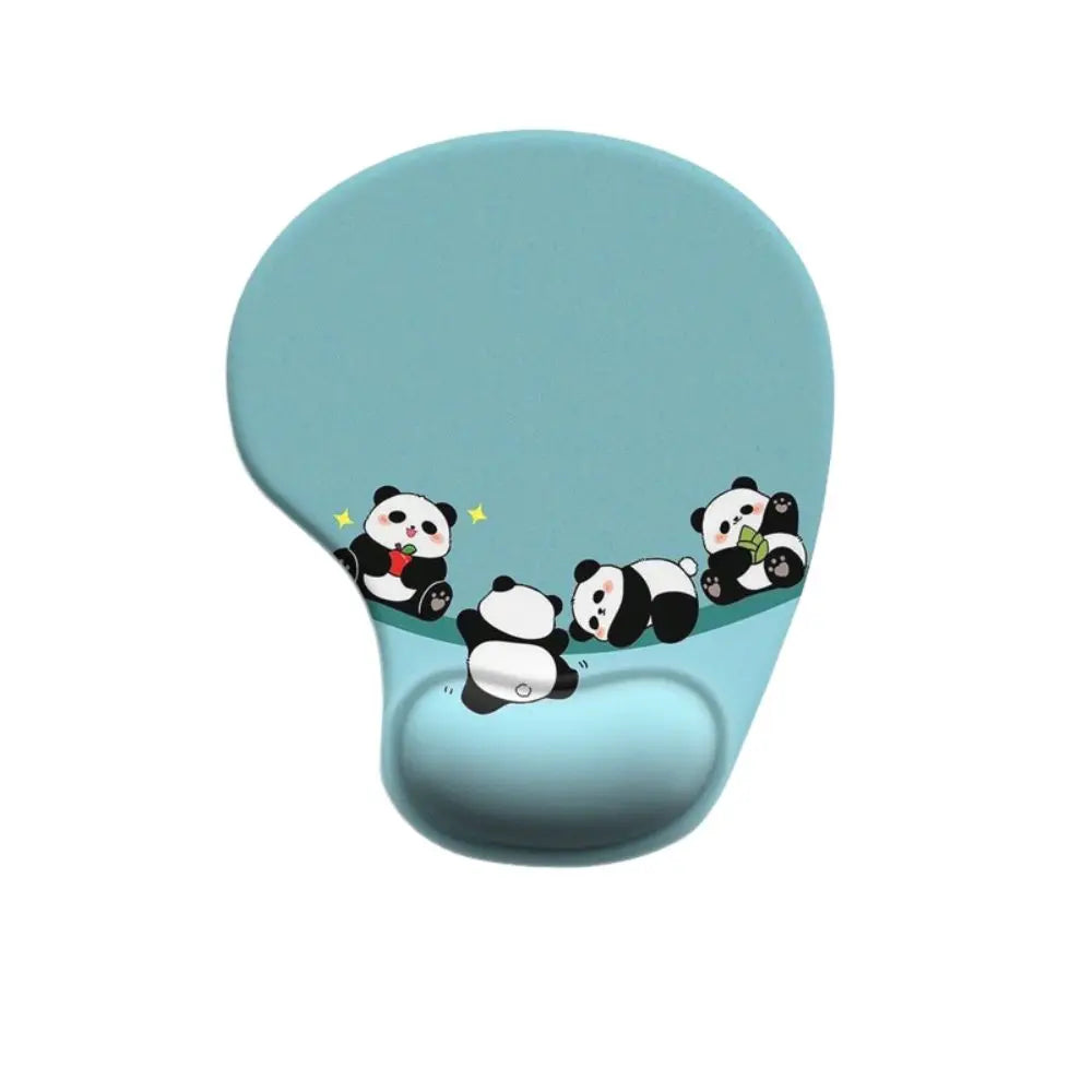 Non-Slip Cartoon Animal Mouse Pad Soft Ergonomic Comfortable Wrist Rest Smooth Surface Silicone Desktop Wrist Support