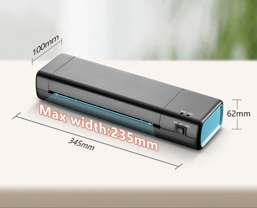 SealPro 9" Hot & Cold Laminator Kit – Fast A4 Laminating Machine with 10 Pouches for Home, School & Office
