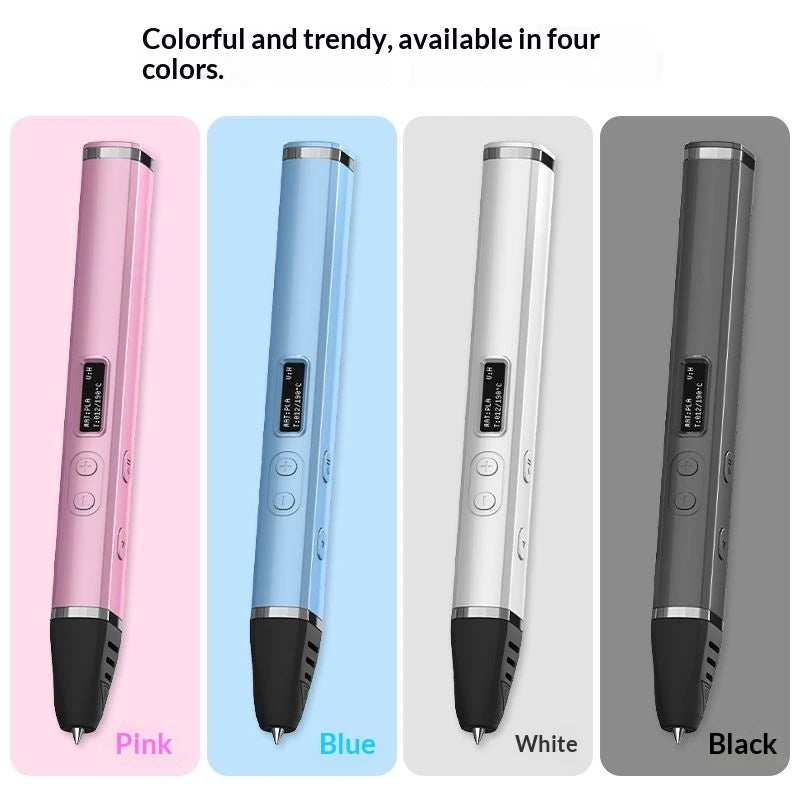Lenovo 3D Pen – OLED Display, DIY Scribble Pen with PLA Filament