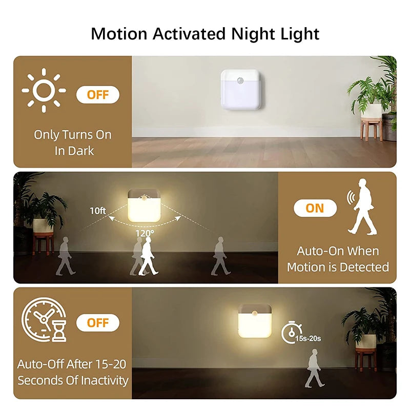 GlowLite Wireless LED Night Light – Soft Touch Rechargeable Lamp for Bedroom & Home