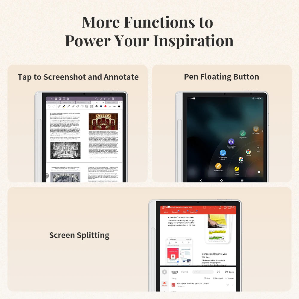 XPPen Magic Note Pad – Android 14 Graphic Tablet, E-Ink & E-Book Reader