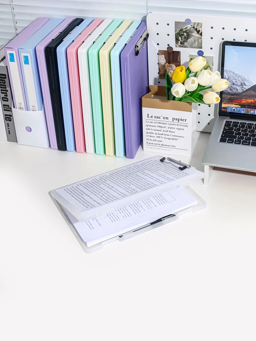 DocBox 2-in-1 A4 Writing Board & Document Storage Box – Portable Office Organiser