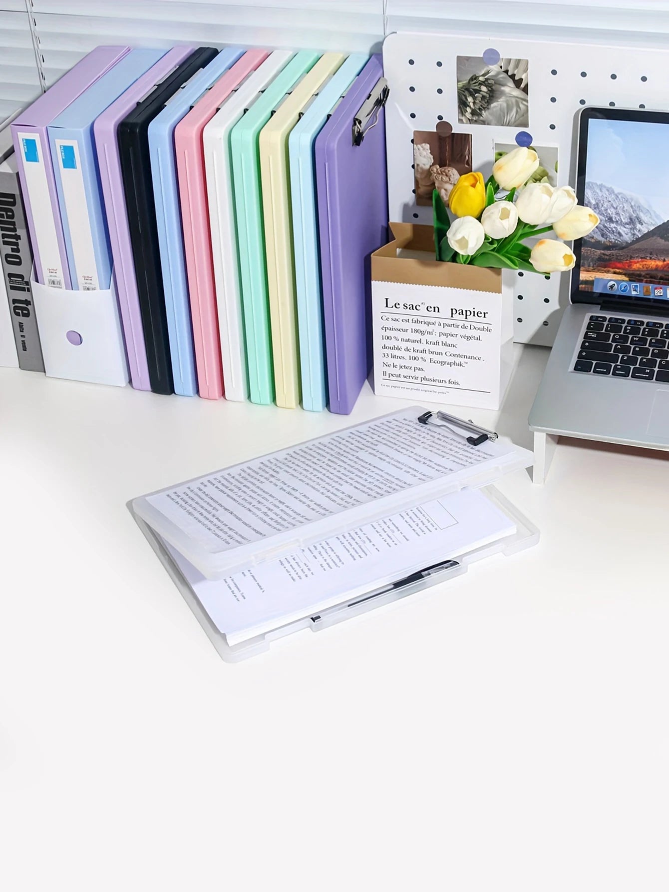 DocBox 2-in-1 A4 Writing Board & Document Storage Box – Portable Office Organiser