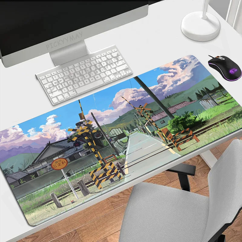 Kawaii Cloud XL Gaming Desk Mat – Cute Mouse Pad (XXL 90×40cm)