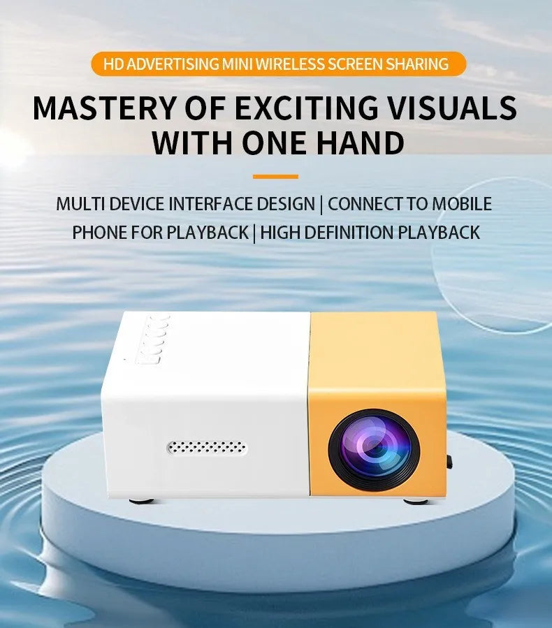 MiniBeam Portable 1080P Home Projector