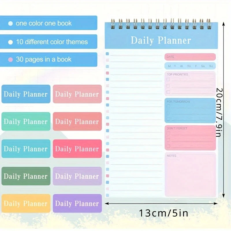 DailyDo To-Do List Notepad – 30 Laminated Sheets