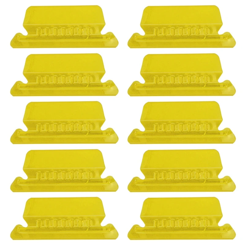 ClearTab 10-Pack Coloured Hanging Folder Tabs with Inserts – 2 Inch Plastic