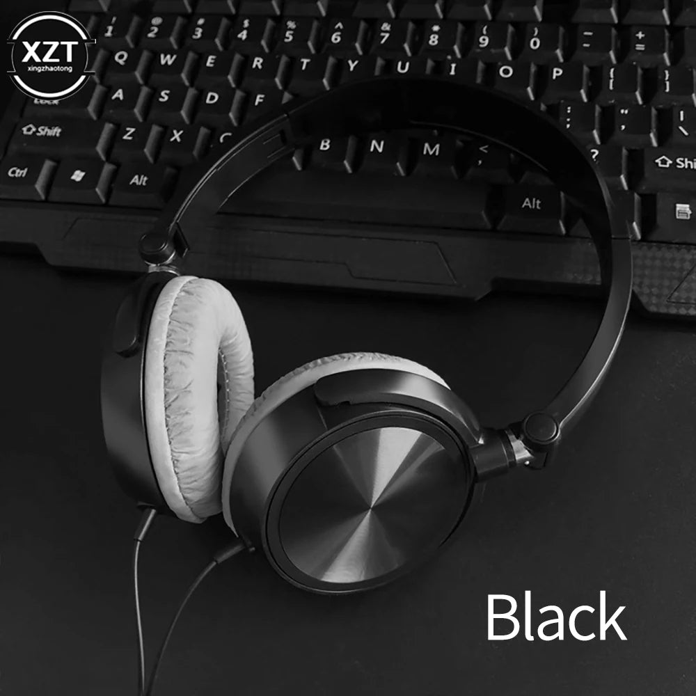 Wired Headphones Over Ear Headsets HD Sound Bass HiFi Sound Music Stereo