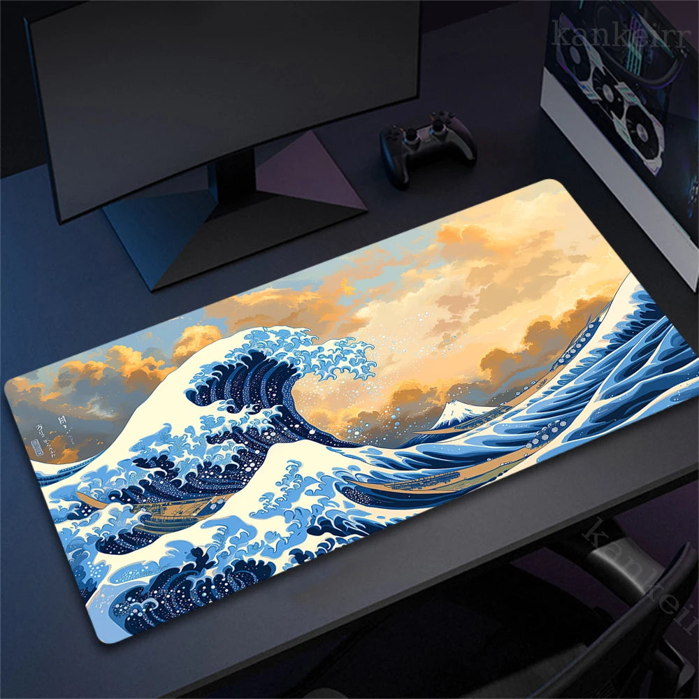 Great Wave XL Gaming Desk Mat – Personalized Art Mouse Pad (XXL HD Mouse Mat)