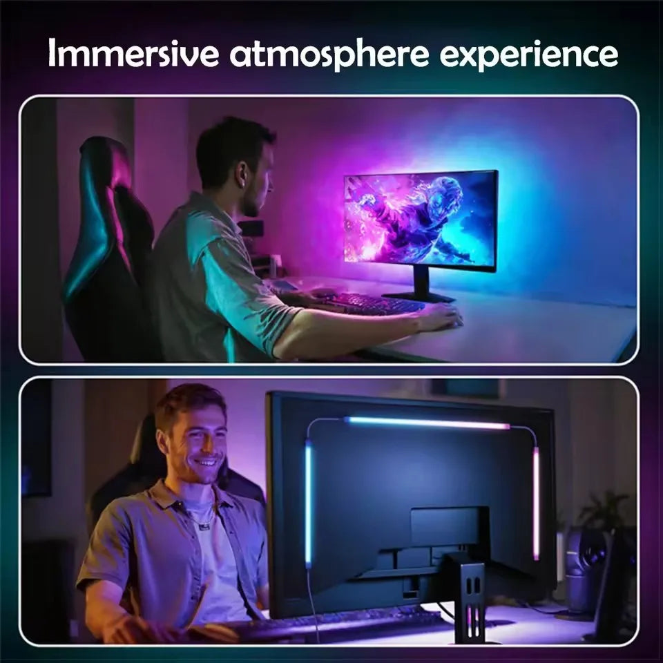 PC Backlight Monitor Ambilight Light Strip APP Control Music Sync RGBIC LED Lights Game Room Computer Atmosphere Decor Lamp