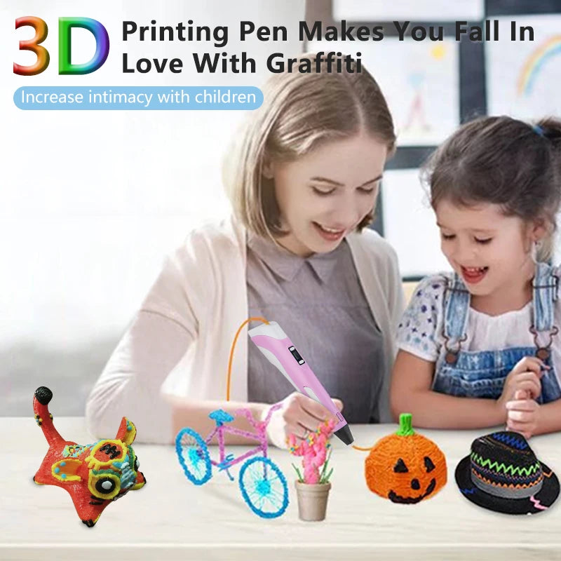 DrawPen 3D Pen for Kids – DIY Drawing Set with PLA Filament, Birthday & Christmas Gift